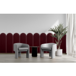 Polsterpaneel Magic Velvet Bordeauxrot 20 cm